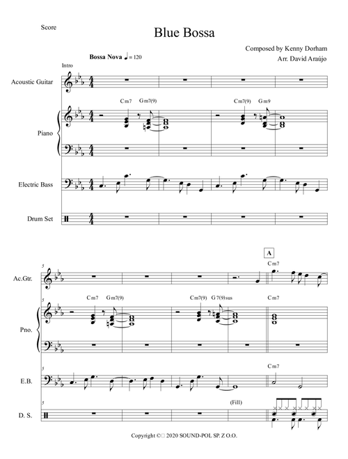 Blue Bossa (Arr. David Araújo) - Szymon Wysocki (Jazz Combo)