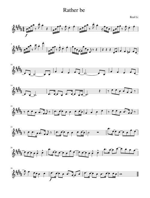 Rather Be Single Violin