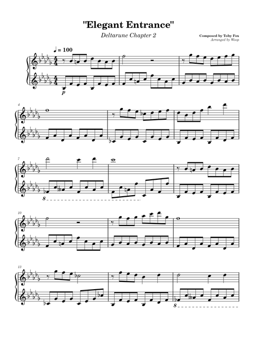 Elegant Entrance – Deltarune Chapter 2