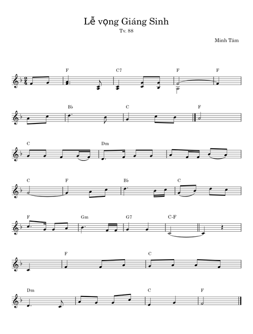 Lễ vọng Giáng Sinh - Minh Tâm