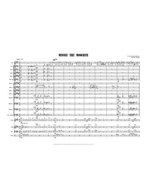 Minnie The Moocher (Arr. Daryl McKenzie) - Big Bad Voodoo Daddy (Jazz Ensemble)