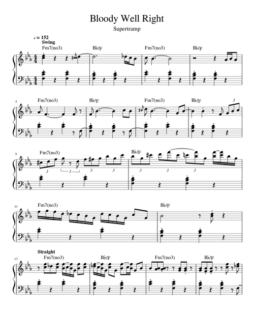 Supertramp - Bloody Well Right