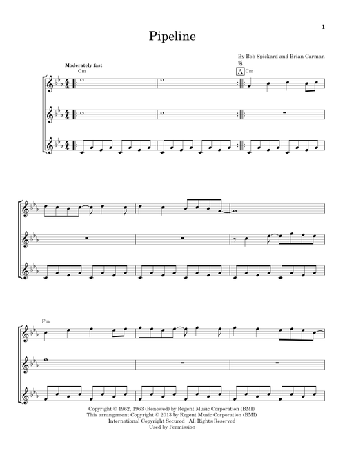Pipeline - The Ventures, The Chantays (Ukulele Ensemble)