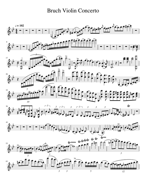 Bruch Violin Concerto