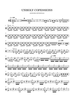 Play Official version of Unholy confessions Sheet Music by