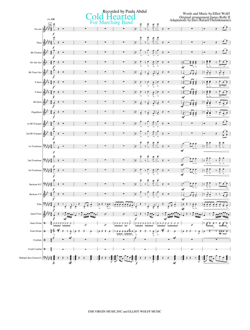 Cold Hearted for Marching Band