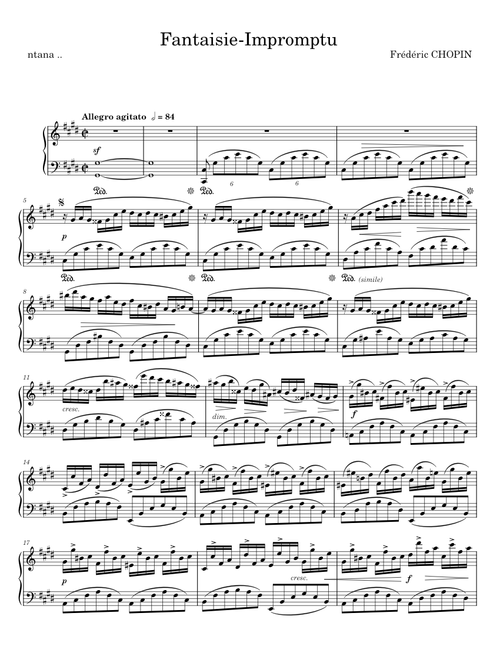 Fantaisie-Impromptu - Frédéric Chopin