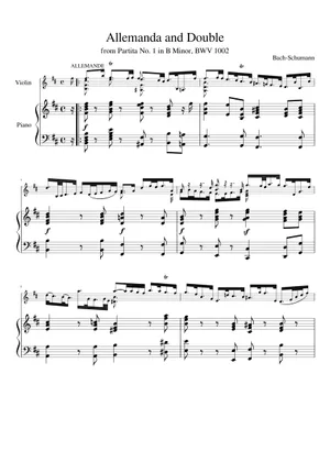 Sarabande - Partita No.1, BWV 1002 - Bach, J.S. (1685 - 1750 Sarabande - Partita No.1, BWV 1002 - Bach, J.S. (1685 - 1750