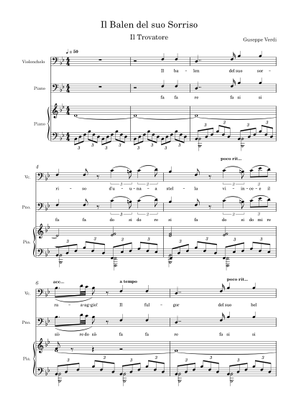 Verdi - Il Trovatore – Anvil Chorus Sheet Music for Piano (Solo
