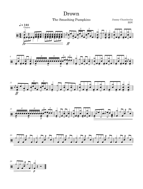 Drown Outro Drums