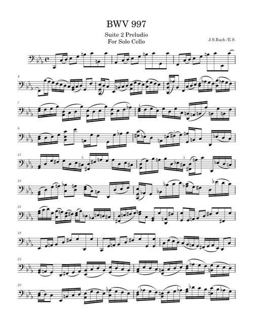 Suite in C minor, BWV 997 – Johann Sebastian Bach