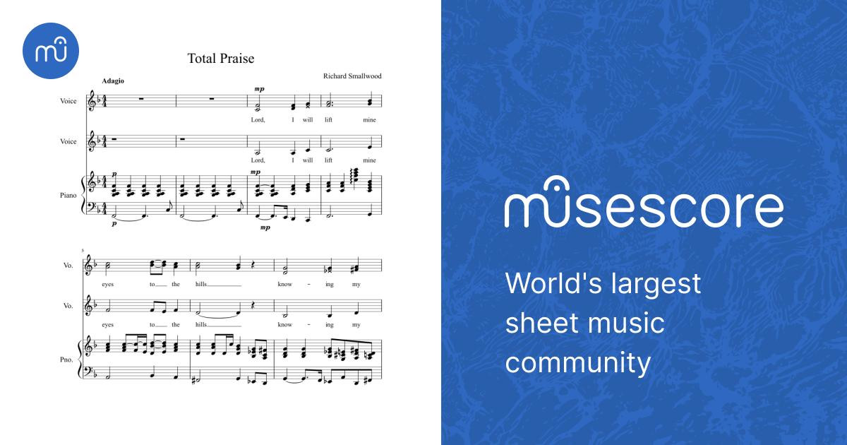 Total Praise Sheet Music for Piano, Voice (other) (Mixed Trio