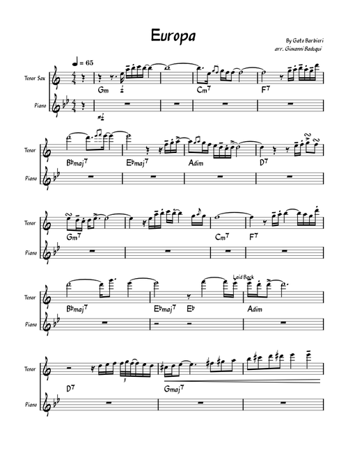 Europa - Score
