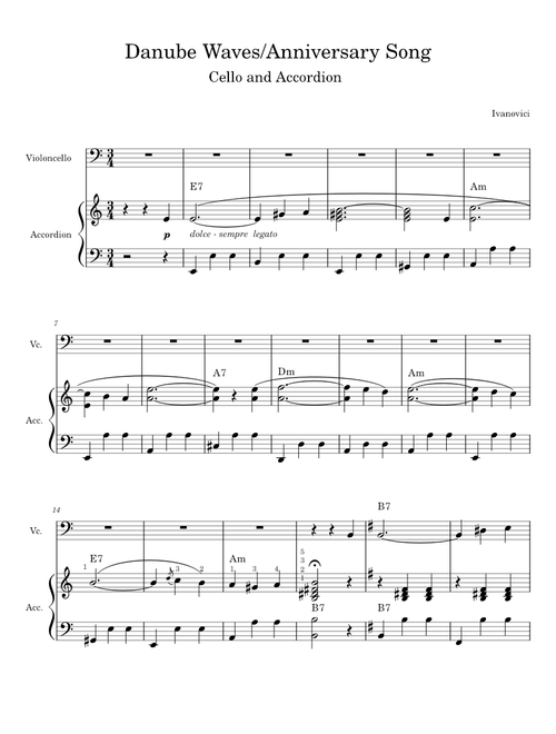 Danube_Waves_DUET_-_Accordion and Cello in G