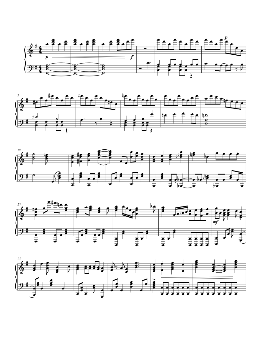 d47300b4e1c7f31fb512cfc72e85666a24492582 Sheet music for Piano (Solo ...
