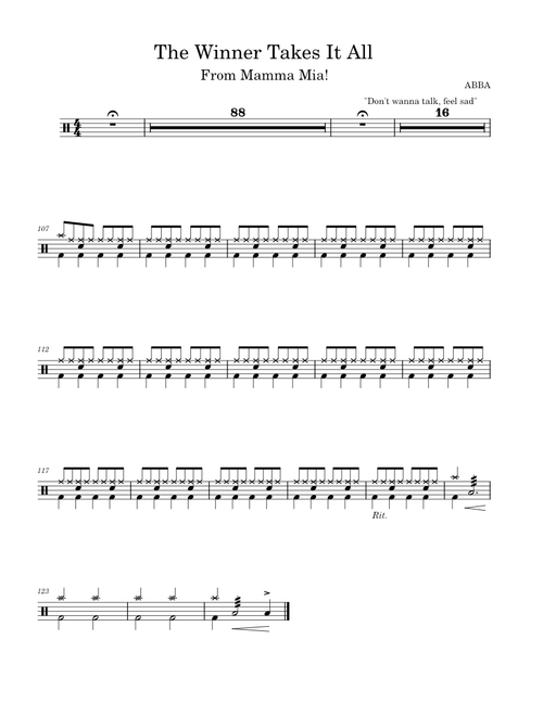 The Winner Takes it All – ABBA The Winner Takes It All