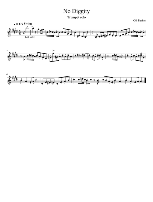 No diggity – Blackstreet No diggity (trumpet solo) – Blackstreet No Diggity ft. Oli Parker