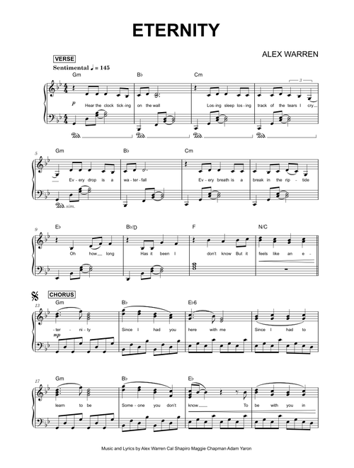 Eternity - Alex Warren (Piano)