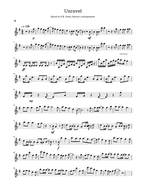 Unravel Alto Sax