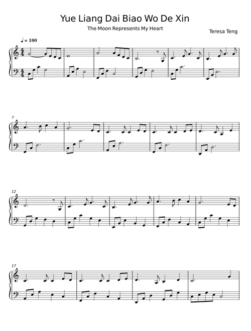 Yue liang dai biao wo de xin - Teresa Teng