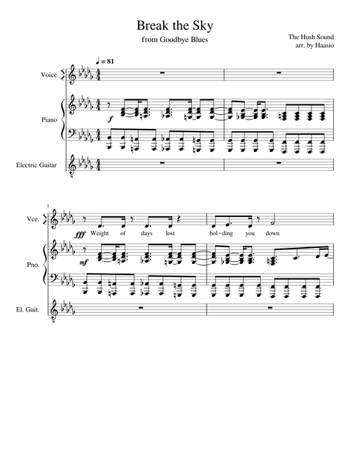 Break The Sky – The Hush Sound