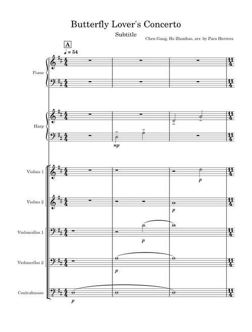 Butterfly Lovers Violin Concerto – He Zhanhao, Chen Gang Butterfly Lover's Guzheng Concerto
