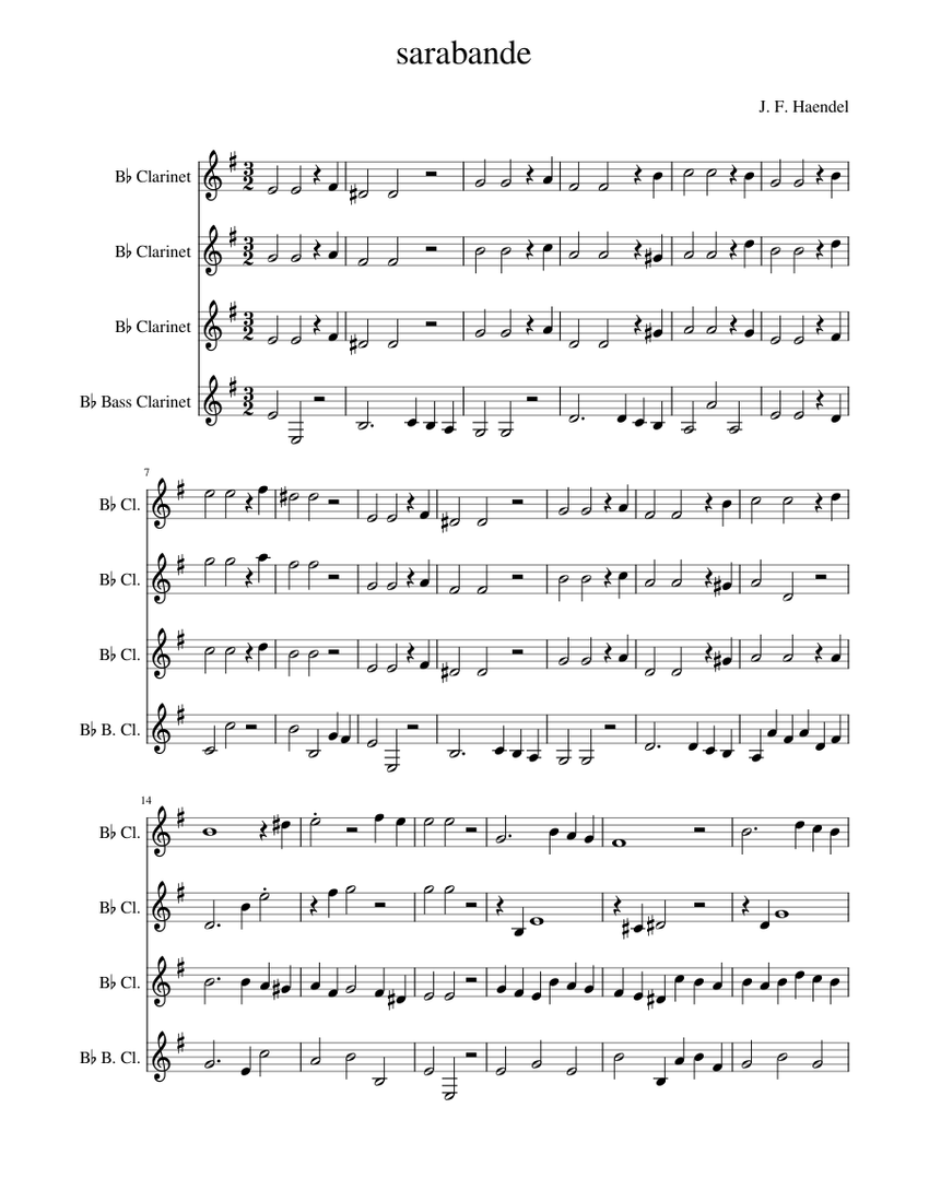 Sarabande and Variations – Georg Friedrich Händel sarabande