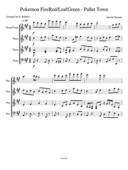 Pokémon FireRed/LeafGreen - Pallet Town Theme Tune