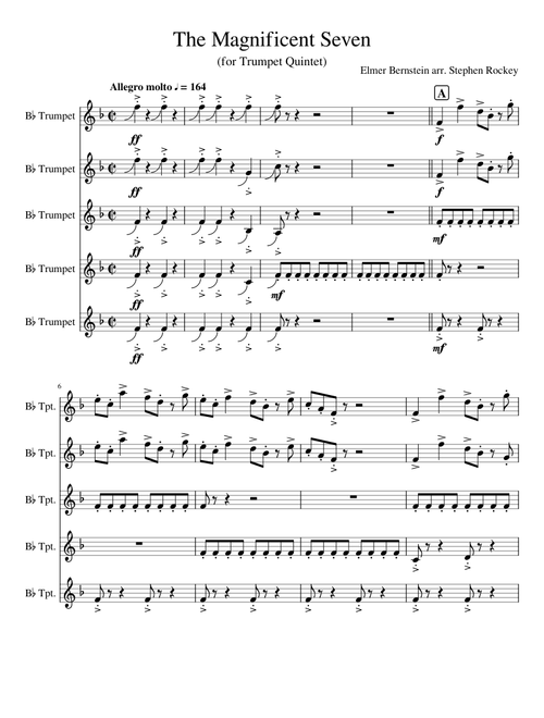 The Magnificent Seven (for Trumpet Quintet)
