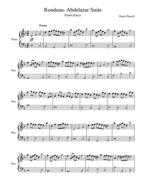 Rondeau- from Abdelazar Suite (Purcell)