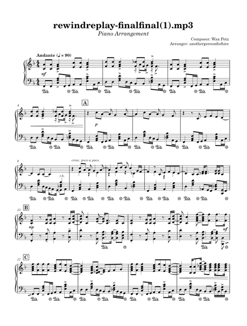 rewindreplay-finalfinal(1).mp3 - Rewind, Replay | Piano Arrangement