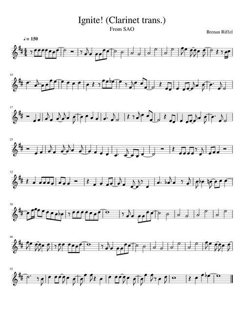 Ignite! (Clarinet trans.)