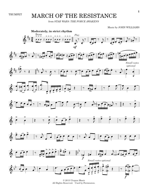 March Of The Resistance (from Star Wars: The Force Awakens) - John Williams (Trumpet Solo)