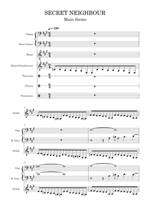 Secret Neighbor Paranormal Theme – Tinybuild Sheet Music and Tab for ...