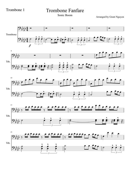 Sonic Boom Trombone FanFare