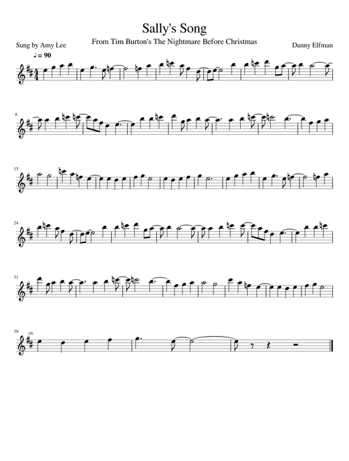 Sally's Song (Amy Lee Version)