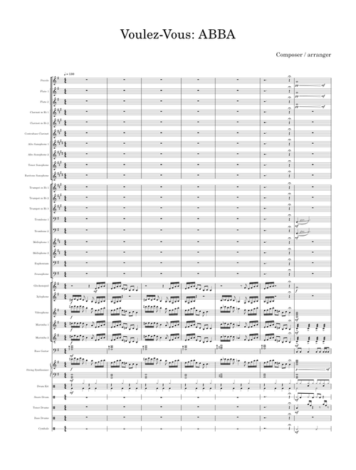 Voulez-vous: ABBA | Marching Band (WIP)