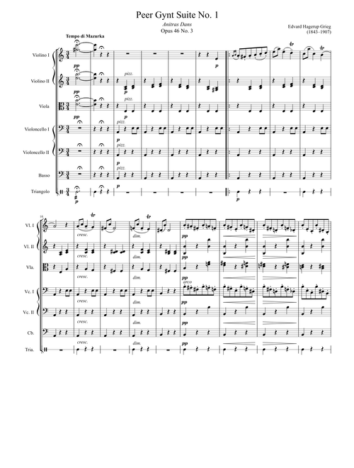 Peer Gynt Suite No. 1, “Anitra's Dance”