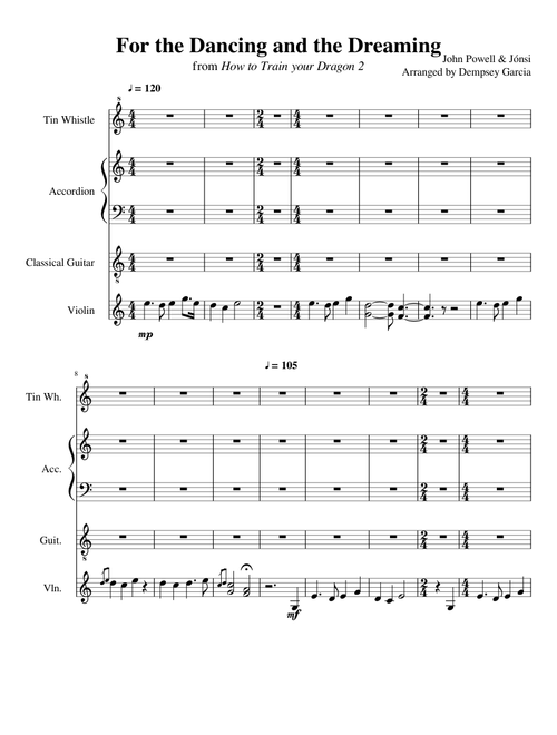 For the Dancing and the Dreaming (from How to Train Your Dragon 2)
