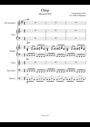Chirp (from Minecraft) – C418 Sheet Music for Trombone, Tuba, Flute ...