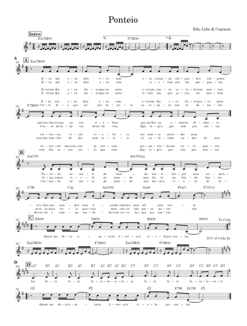 Ponteio – Edu Lobo Ponteio