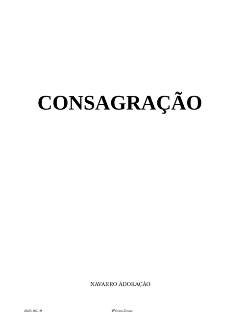 Consagração - A - Welton - Violão