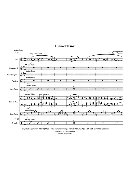 Little Sunflower (Arr. Myrick Crampton) - Freddie Hubbard (Large Ensemble)