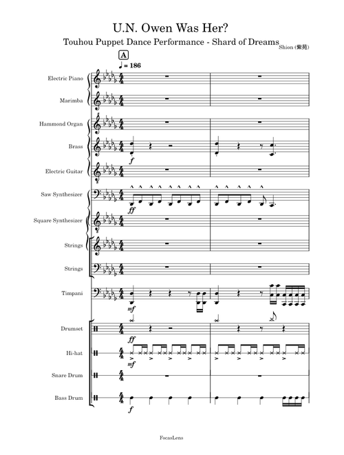 U.N. Owen was Her? – ZUN (Puppet Dance Performance) [Transcription]