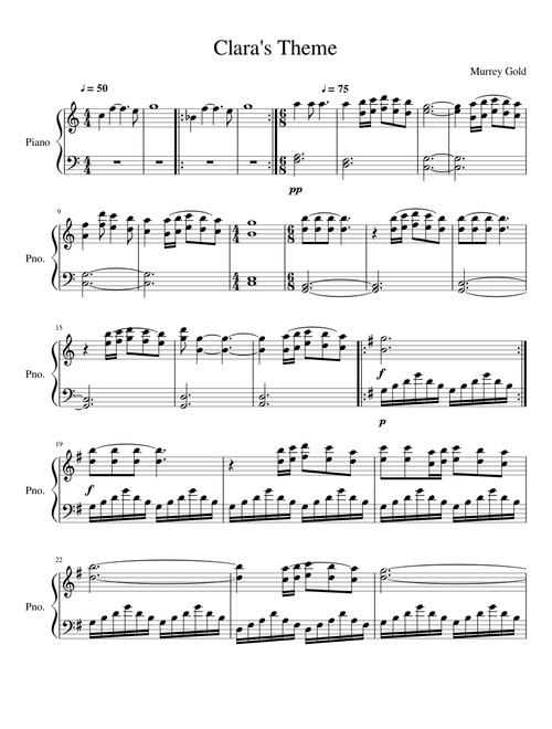 Clara's Theme (Piano)