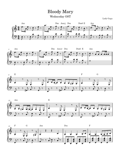 Bloody Mary – Lady Gaga