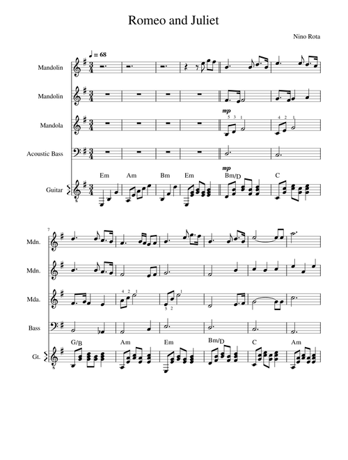 Romeo and juliet - love theme – Misc Soundtrack