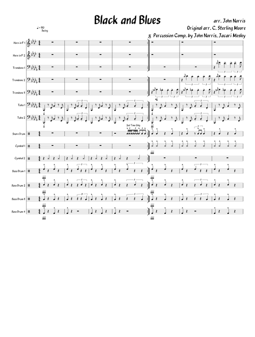 Black and Blues (For Mellophone, Trombone, and Tuba)
