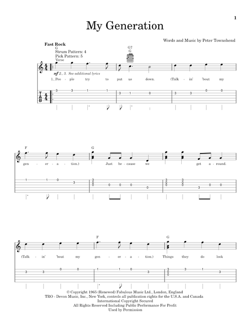 My Generation - The Who (Easy Guitar)