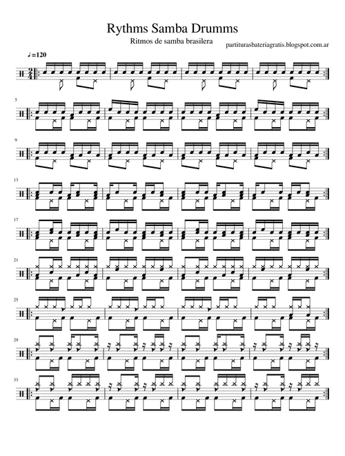 Samba Rythms for Drums